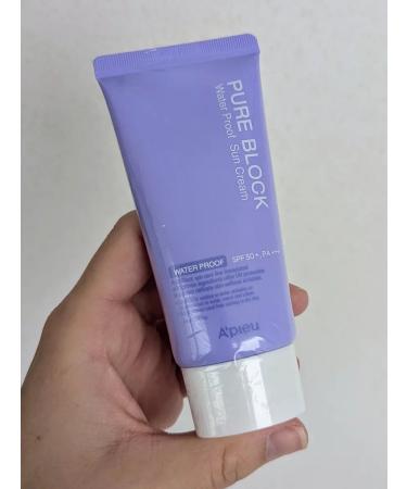 A'PIEU SPF gel - Pure Block Water Proof Sun Cream Cream - Buy Online on GoSupps.com
