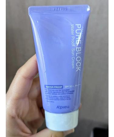 A'PIEU SPF gel - Pure Block Water Proof Sun Cream Cream - Buy Online on GoSupps.com