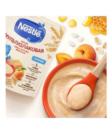 Nestle Porridge milk honey and apricot from 9 months. 200g 3 pcs - Buy Online on GoSupps.com