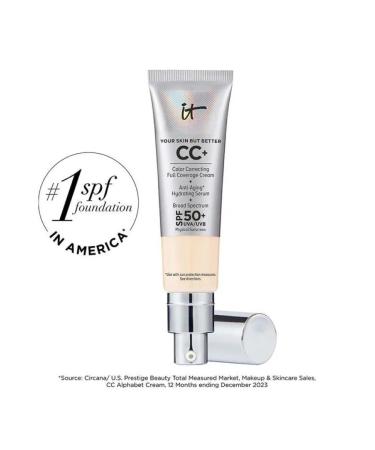 It Cosmetics CC+ Cream Coverance Foundation SPF 50+ (Light shade)