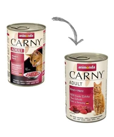 ANIMONDA Carny food for cats beef heart 400g x 6 pcs - Buy Online on GoSupps.com