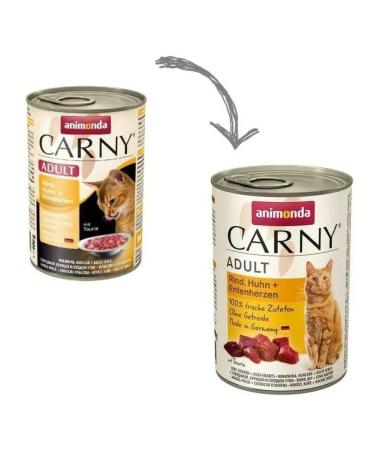 ANIMONDA Carny wet food for cats 400 g x 6 pcs - Buy Online on GoSupps.com