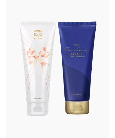 AVON Body lotion Far Away Beyond the Moon + Eve Become