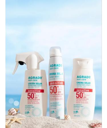 Agrado Sunwalling lotion for sensitive skin SPF50+ - Buy Online on GoSupps.com