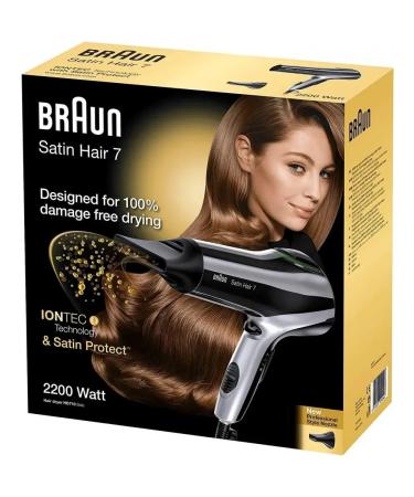 Braun Hairdryer BrHD710E 2200W black - Buy Online on GoSupps.com