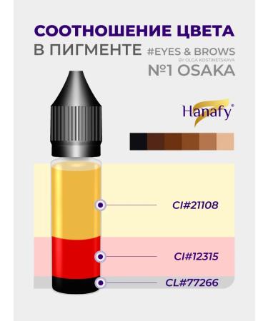 Hanafy Pigment permanent of the eyelids and eyebrows No. 1 by olga kostinetskaya 5 ml - Buy Online on GoSupps.com