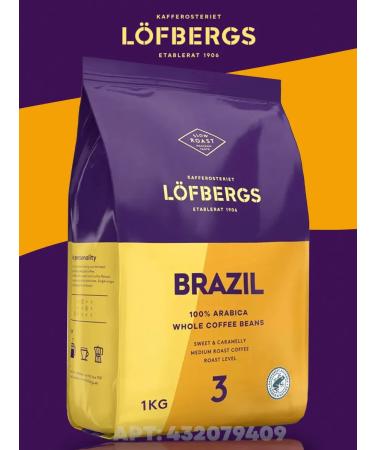 Coffee in Lofbergs Brazil 1 kg