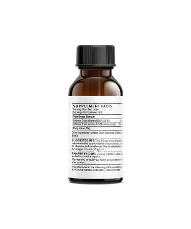 RcParma Vitamin D + K2 drops from Thorne Research - Buy Online on GoSupps.com