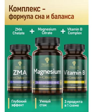 Tree of Life Magnesium citrate for the nervous system 120 capsules - Buy Online on GoSupps.com
