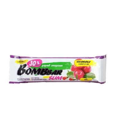 Protein Batoner BombBar Slim Cranberry-Yagoda Coji 35 gr. - Buy Online on GoSupps.com