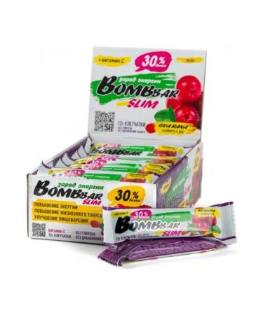 Protein Batoner BombBar Slim Cranberry-Yagoda Coji 35 gr. - Buy Online on GoSupps.com