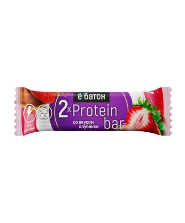 Protein Baton Yobaton Protein Bar with strawberries taste - Buy Online on GoSupps.com