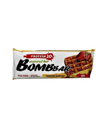 Bombbar protein bar with taste Viennese waffles 60g - Buy Online on GoSupps.com
