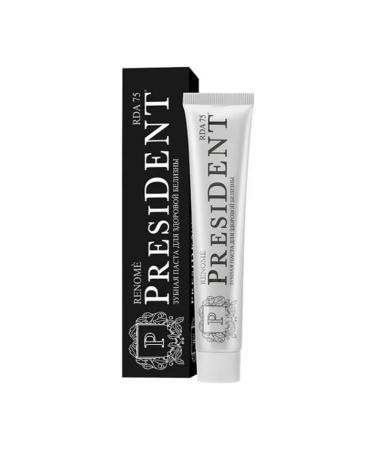 President Renome toothpaste for healthy whiteness (75 RDA - Buy Online on GoSupps.com