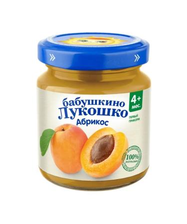Puree Babushkino Lukoshko apricot from 4 months 100 g (6 pieces in the UPA - Buy Online on GoSupps.com