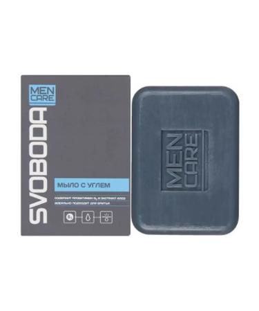 FREEDOM Soap toilet Svoboda Men Care with coal 100 g - Buy Online on GoSupps.com