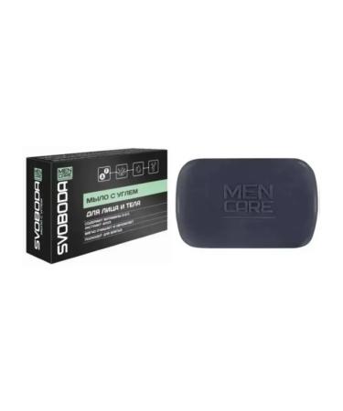 FREEDOM Soap toilet Svoboda Men Care with coal 100 g - Buy Online on GoSupps.com