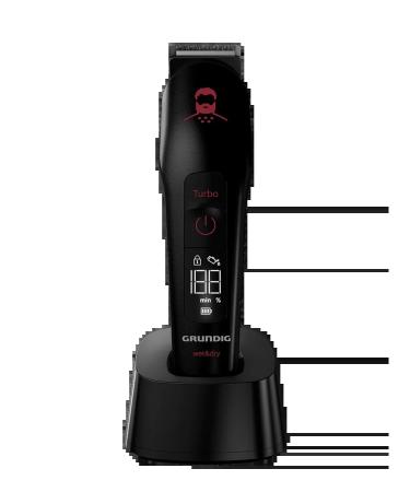 Grundig Trimmer for haircuts and shaving MGK 9030 black - Buy Online on GoSupps.com