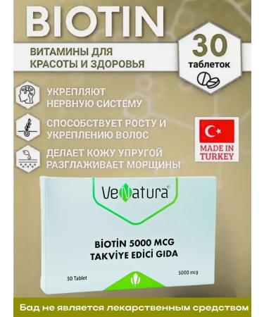 Venatura BIOTIN 5000 tablets T rkiye