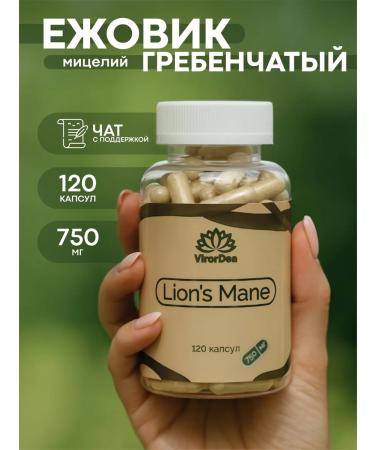 VirorDea Grebsheyee heever (Lions Mane) 120 capsules of 750 mg