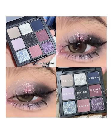 Dikalu Palette of shadows for eyelids matte with sequins 9 shades - Buy Online on GoSupps.com