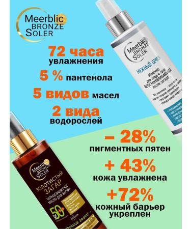 MeerBlic Supply Sunscreen SPF 30+ and milk after tanning - Buy Online on GoSupps.com