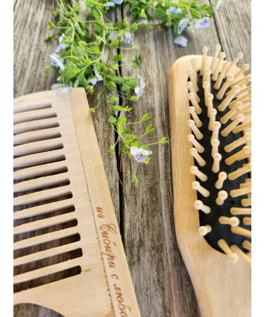 ANKRO Set of wooden hair combs - Buy Online on GoSupps.com