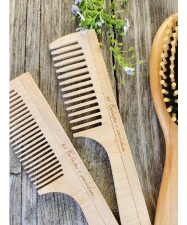 ANKRO Set of wooden hair combs - Buy Online on GoSupps.com