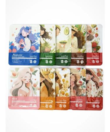 SADOER OFFICIAL Facial face masks 30 pcs - Buy Online on GoSupps.com