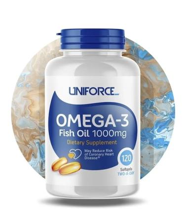 UNIFORCE Omega 3 in capsules fish oil 120 cap - Buy Online on GoSupps.com