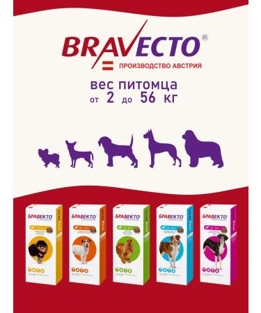 bravecto Flea and ticks tablet 20 - 40 kg - Buy Online on GoSupps.com