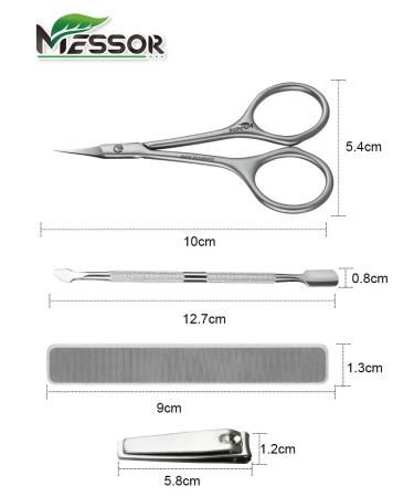 Messor Manicure scissors for cuticle nail cutter 2 pcs - Buy Online on GoSupps.com