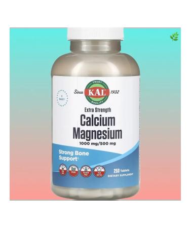KAL Calcium and magnesium 250 tablets