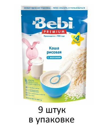 Bebi Premium Dairy rice porridge from 4 months 9 pcs for 200 g