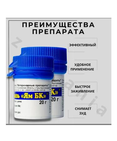 AVZ Yam BC ointment 20 g - 2 pcs - Buy Online on GoSupps.com