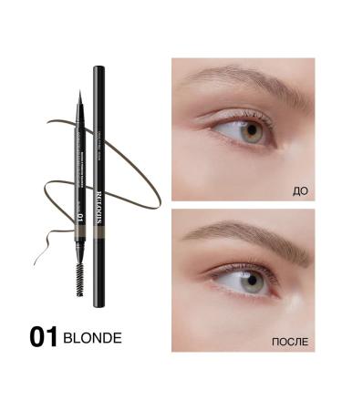 RELOUIS Flomaster for eyebrows ultra -thin 01 soft blond - 2 pieces - Buy Online on GoSupps.com