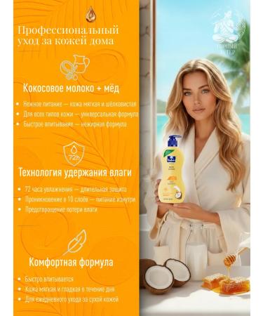 Parachute Body lotion with coconut milk and honey 400 ml - Buy Online on GoSupps.com