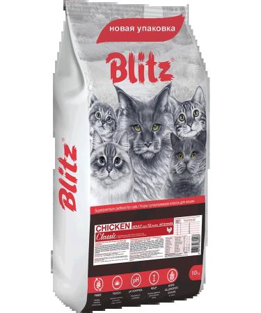 BLITZ Classic Dry food Blitz Adult Cats Chicken 10 kg