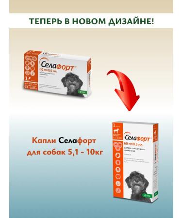 KRKA Selafort 12% 0.5 ml from fleas for dogs 5.1-10 kg 5pcs - Buy Online on GoSupps.com