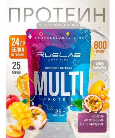 Ruslabnutrition Multicomponent Multi Protein (800 g) mango-markeia