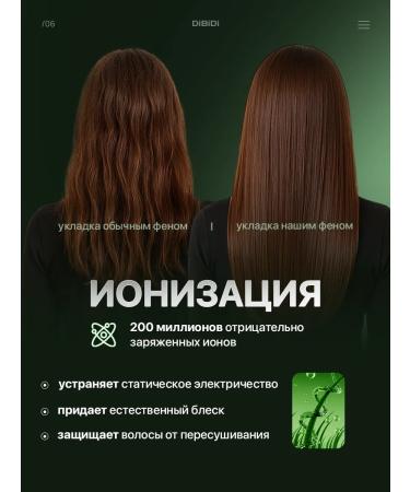 DiBiDi Professional hair hair dryer with diffuser and nozzles - Buy Online on GoSupps.com