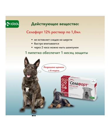 KRKA Sealess 12% 1 ml from fleas for dogs 10.1-20 kg 10pcs - Buy Online on GoSupps.com
