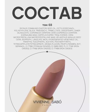 VIVIENNE SABO Lipstick lip matte persistent Nude Createur tone 03 beige - Buy Online on GoSupps.com