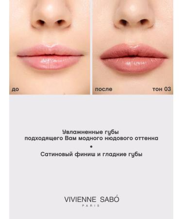 VIVIENNE SABO Lipstick lip matte persistent Nude Createur tone 03 beige - Buy Online on GoSupps.com