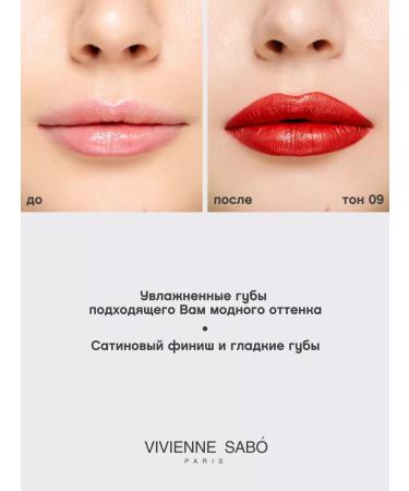 VIVIENNE SABO Lipstick lip matte persistent Nude Createur tone 09 red - Buy Online on GoSupps.com