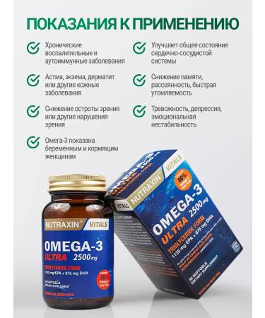 NUTRAXIN Omega-3 fish oil with high content - Buy Online on GoSupps.com