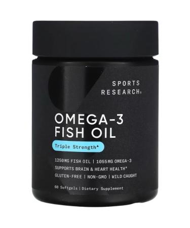 Sports research Omega-3 fatty acids for sports nutrition 60 caps