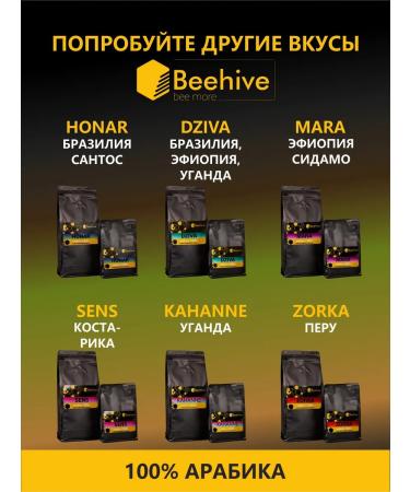 Beehive Coffee in grains 1 kg Dumka 100% Arabica Kenya Swara - Buy Online on GoSupps.com