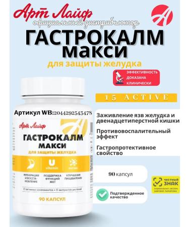 Art Life Gastrocalm maxi from an ulcer diarrhea gastritis