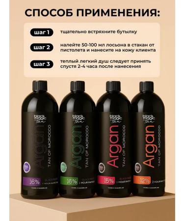 Black Magic Tan Professional Lotion for Zagar Vibe Ultra 18% DHA - Buy Online on GoSupps.com